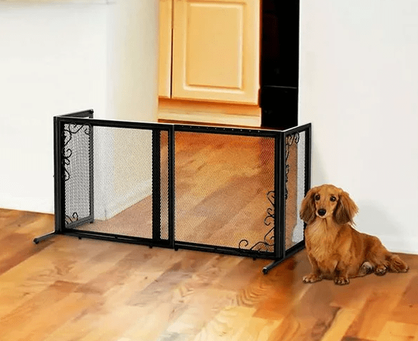 indoor-chew-proof-dog barrier fence metal mesh