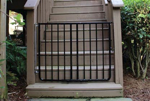 black wall mount expandable gate
