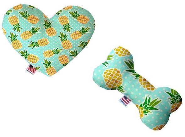 pineapple dog squeaker toy