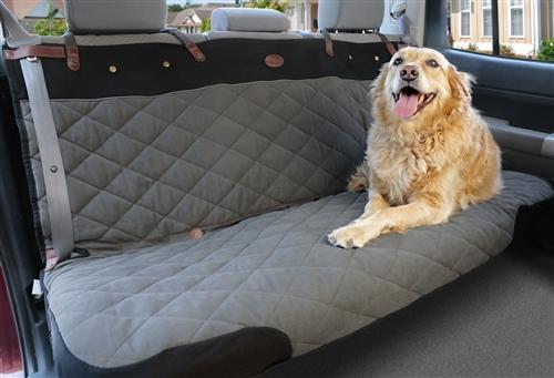 Gray deliuxe pet hair barrier vehicle cover