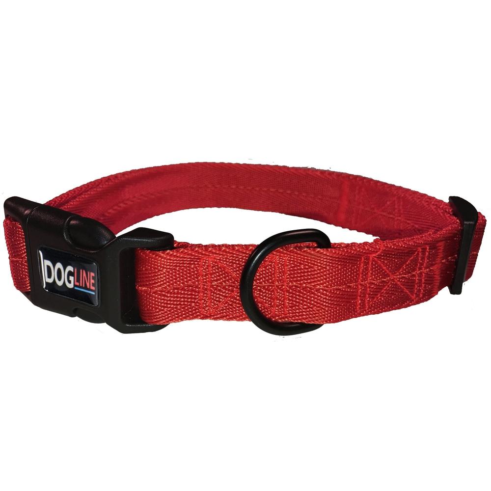 Red Embroidered dog collar