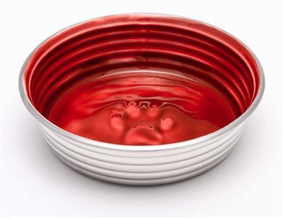 Red color Stainless Le bol Dog Bowl