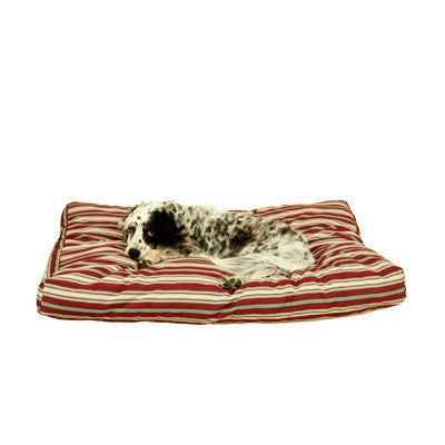 Red stripe indoor outdoor Jamison dog bed