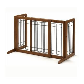 richell-wood-and-wire-dog-gate-rubberwood