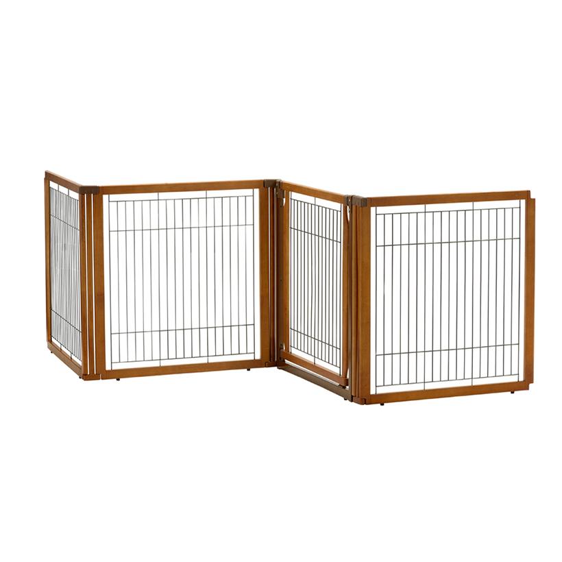 Room Divider -Convertible-dog gate autumn finish  4 panel with door
