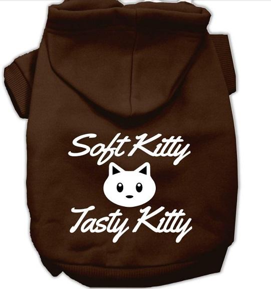 soft tasty kitty doggie hoodie- large