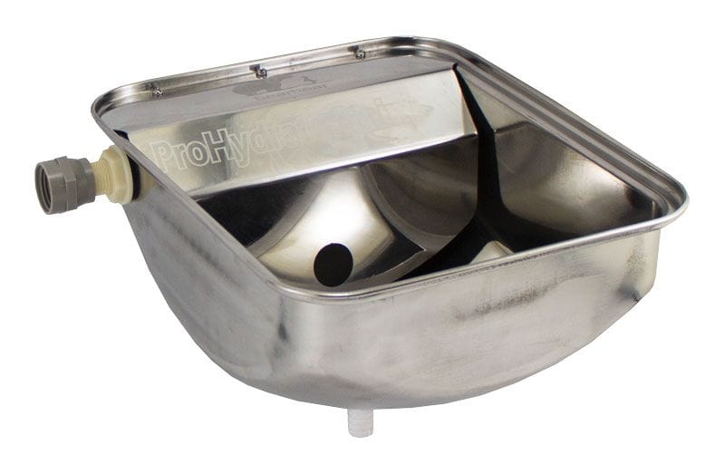 stainess steel auto fill water trough for dogs or other animals-garden hose filling