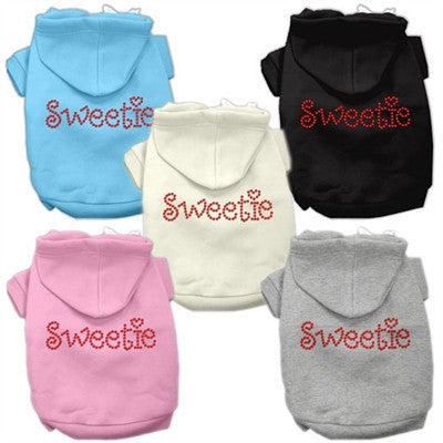 pitbull hoodies for dogs with sweetie rhinestonesangle