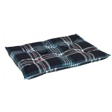 Tufted Professional Micro-Velvet dog bed-plaid tartan 