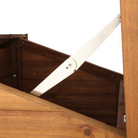 hinged roof -for easy cleaning